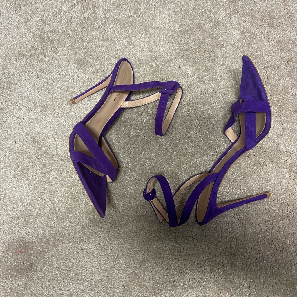 Brand New Purple Gianvito Rossi Pointy Toe Sandal